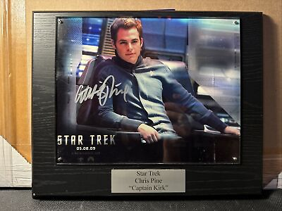 #ad CHRIS PINE Signed Autographed 8x10 STAR TREK JAMES T. KIRK Photo $190.00