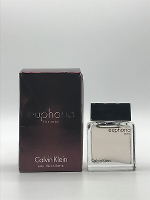 #ad Calvin Klein Euphoria Men Cologne Mini Splash .33 oz 10 ml New In Box $14.95