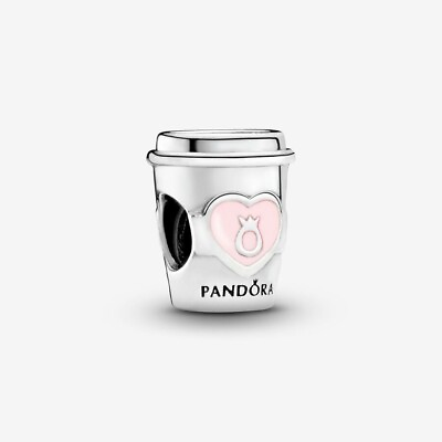 #ad *BRAND NEW* Pandora 925 Silver Take a Break Coffee Cup Charm 797185EN160 $29.99
