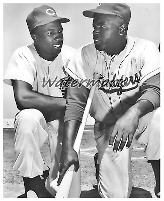 #ad 1959 Frank Robinson Cincinnati Reds Jackie Robinson LA Dodgers 8 X 10 Photo $5.99