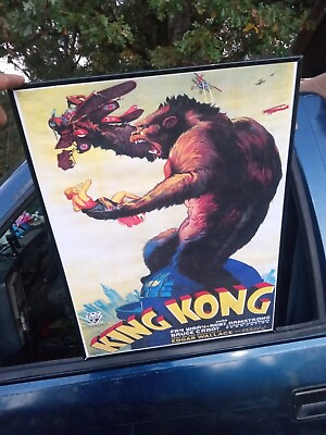 #ad KING KONG Movie Poster 1933 RARE Print $35.00