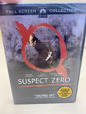 #ad Suspect Zero DVD 2005 Full Frame NEW Sealed Aaron Eckhart Carrie Anne Moss $4.95