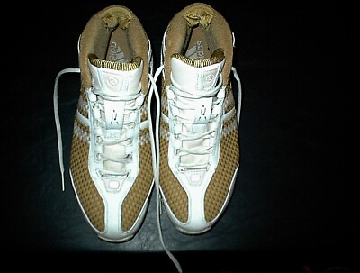 #ad Gold adidas men#x27;s hi tops basketball shoes size 11.5 Kevin Garnett edition $48.00