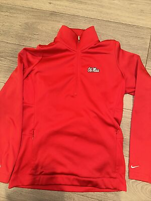 #ad Nike Golf Tour Performance 1 4 Zip Ole Miss Ladies Large Pullover Mississippi * $11.75
