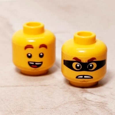 #ad New LEGO Missing Front Tooth Head Mask with Eye Holes 1 Head Two Faces Kid Tween $4.00