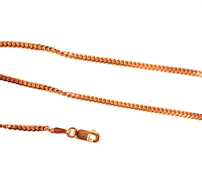 #ad 14kt Solid Rose Gold 2mm Miami Cuban Link Chain Necklace SZ 16quot; 24quot; $331.15