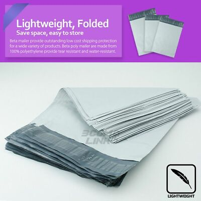 Poly Mailers Shipping Mailing Packaging Plastic Envelope Self Sealing Bags White $289.95
