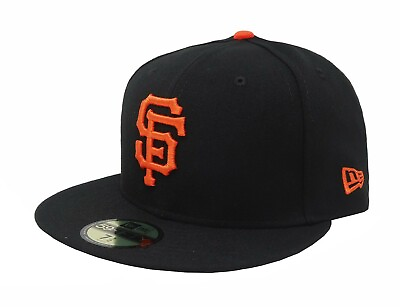 #ad New Era 59Fifty Men#x27;s MLB Cap San Francisco Giants Black On Field Big Size Hat $47.00