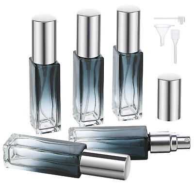 #ad Refillable Perfume Bottle Travel 5 Set of 10ML Pocket Glass Perfume Atomizer... $20.62