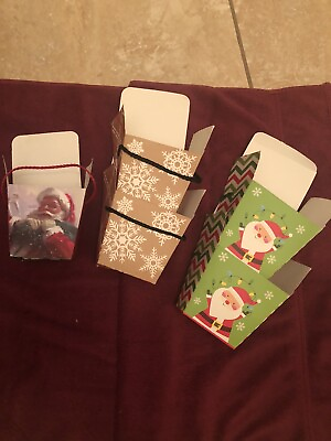 #ad NWT BUNDLE OF 5 CHRISTMAS GIFT CONTAINERS $11.99