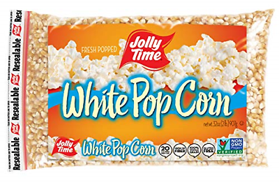 Jolly Time White Popcorn Kernels Bulk Bags Of Tender Non GMO amp; Gluten Free 2 $31.53
