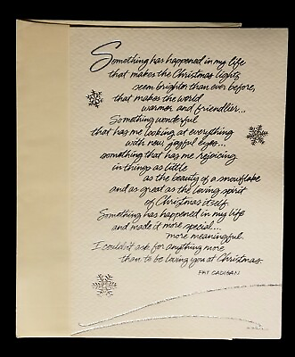 Vintage Hallmark Pat Cadigan Parchment Christmas Card $3.49