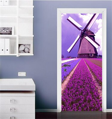 #ad 3D Fragrant Lavender G74 Door Wall Mural Photo Wall Sticker Decal Wall Erin 2023 AU $139.99