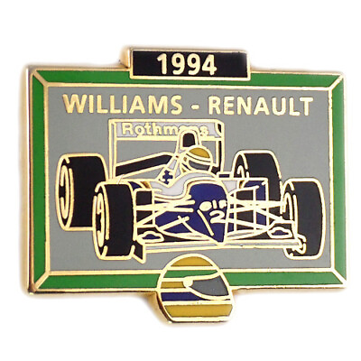 #ad Rare Vintage E. Senna Driver Honda Car France Limited Pin Badge $158.06