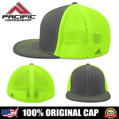 #ad Pacific Headwear ORIGINAL Blend D Series Trucker Mesh Flexfit Cap Hat 4D5 NEW $17.69