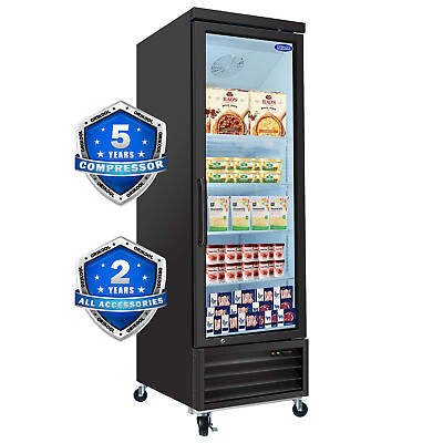 #ad Glass 1 Door Merchandiser Freezer Upright Commercial Frozen Display 19.2 Cu.ft $1699.99