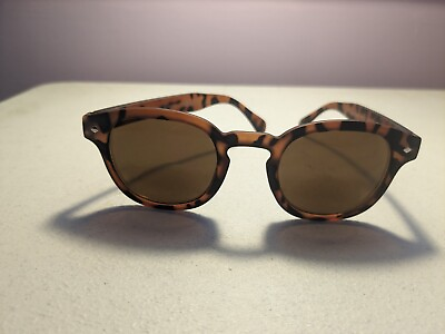 #ad Foster Grant Unisex Round Sunglasses Brown Tortoise $10.00