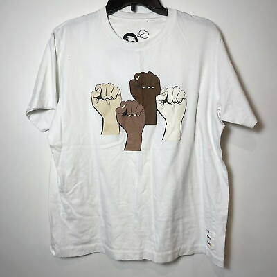 #ad Uniqlo Pharrell Williams I Am Other Graphic T Shirt White L Black Lives Matter $45.00