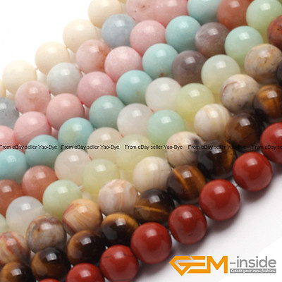 #ad Wholesale Lot Natural Gemstone Round Spacer Loose Beads 15quot; 6mm 8mm 10mm 12mm $6.56