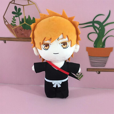 #ad BLEACH Kurosaki Ichigo Anime Cosplay Student Toy Original Cute Plush Doll Gift $22.99