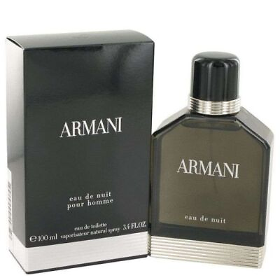 #ad Giorgio Armani Eau De Nuit 3.3 3.4 oz Eau De Toilette 100 ml Spray For Men $100.80