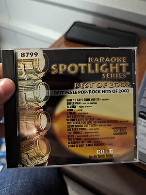 #ad Sound Choice Karaoke Spotlight Series Best Male Pop Rock Hits of 2002 SC8799 CDG $17.99