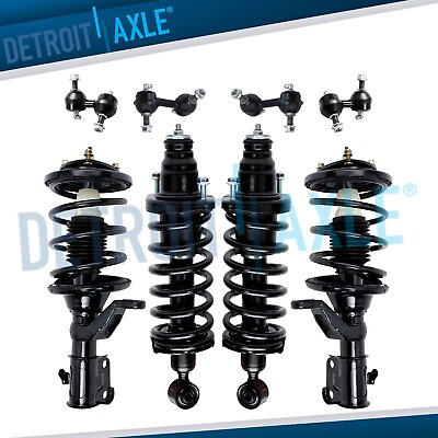 #ad #ad 8pc Front Rear Struts Coil Springs Sway Bars for 2003 2004 2005 Honda Civic 1.7L $300.28