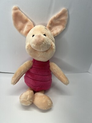 #ad Disney Store Winnie the Pooh Piglet Plush 14 Inch Stuffed Animal Pig Friends $10.95