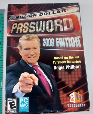 #ad million dollar password 2009 edition software PC CD win mac used rated E new $4.80