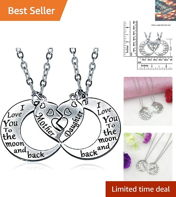 #ad Mother Daughter Necklace Set I Love You to the Moon and Back 24quot; Chain $27.79