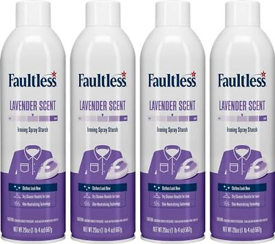 #ad Laundry Starch Spray Faultless Lavender Spray Starch 20 oz Pack of 4 $28.31