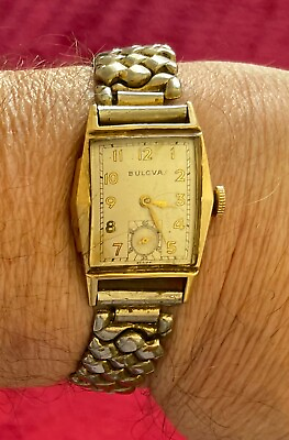 #ad 1930s BULOVA MEN#x27;S WATCH NEEDS SERVICE NOT RUNNING SOLD AS IS $125.00