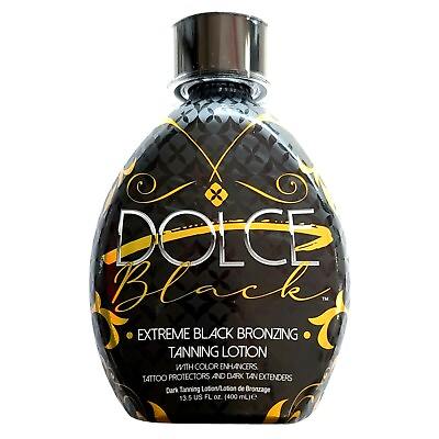 #ad Dolce Black Extreme Bronzer Tanning Lotion w Tattoo Protection amp; Tan Extenders $34.95