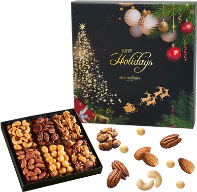 #ad Christmas Dried Fruit amp; Nuts Gift Basket Arrangement Platter Gourmet Food Snack $23.99