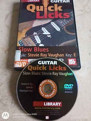 #ad 2008 GUITAR QUICK LICKS STEVIE RAY VAUGHAN DVD $15.92