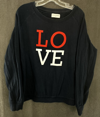 #ad STELLA AND GEMMA ‘LOVE’ Womens Size 10 Navy Blue Round Neck Pullover Jumper AU $31.59