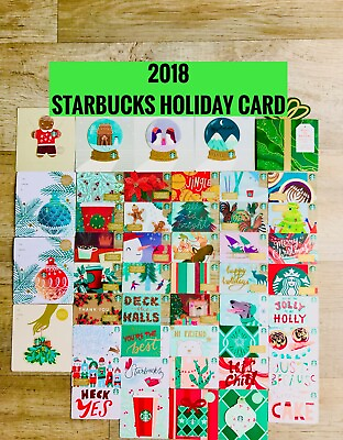 2018 STARBUCKS HOLIDAY GIFT CARD NEW Choose One or More $1.99