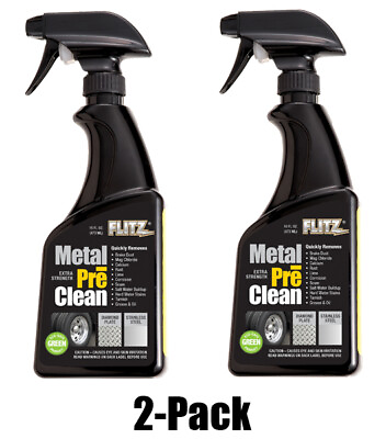 #ad FLITZ All Metal Pre Clean 16oz 473ml TWO PACK AL01706 SEE VIDEO $34.95