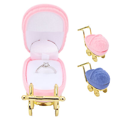 #ad Baby Carriage Jewelry Box Personalized Jewelry Gift Organizer Earrings Neckl EUJ $7.33