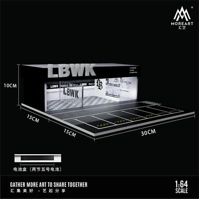 #ad MoreArt 1:64 LBWK Light Edition Assembly amp; Modification Shop Diorama $34.99