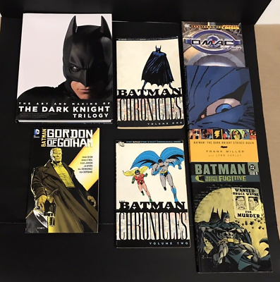 #ad Dark Knight Batman 6pc lot Graphic Novel Book Chronicles Trilogy $85.00