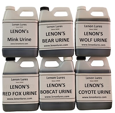 #ad Lenon#x27;s Urine Choose Bear Bobcat Coyote Mink Fox Wolf 4 oz to Gallon Size $99.00
