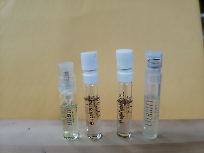 Calvin Klein Eternity Men amp; Euphoria Men Spray sample size 1.5 ml GET 4 SAMPLES $8.99