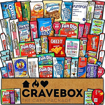 #ad Easter Snacks Box Variety Pack Care Package 50 Count Treats Gift Basket Boxes $64.00