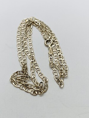 #ad 5.2g 22” ANCHOR GUCCI LINK STERLING SILVER MADE IN ITALY NECKLACE STAMPED $25.00