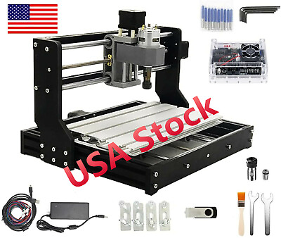 #ad 『in US』Upgraded 3018 Pro CNC Router Engraving Laser Machine Milling Cutting Wood $128.00