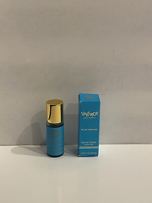 NEW Dylan Turquoise Versace Eau De Toilette 3ml 0.1oz Roller ball Perfume Mini $7.00