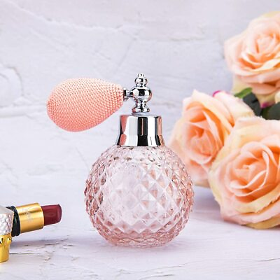 Empty Crystal Vintage Perfume Replacement Spray Bottle Atomizer Luxury Pink $35.00