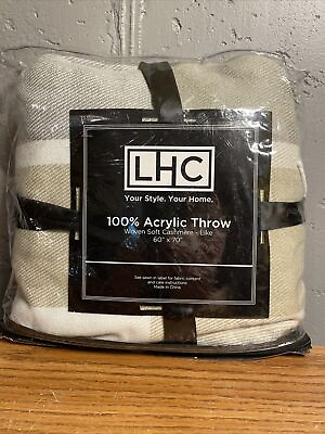 #ad LCH 100% Acrylic Throw 60 By 70 $19.99