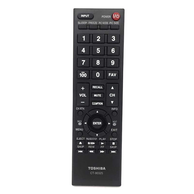 #ad New CT 90325 For Toshiba LCD TV Remote Control CT 90302 50L2200U 22AV600 32C120U AU $8.37